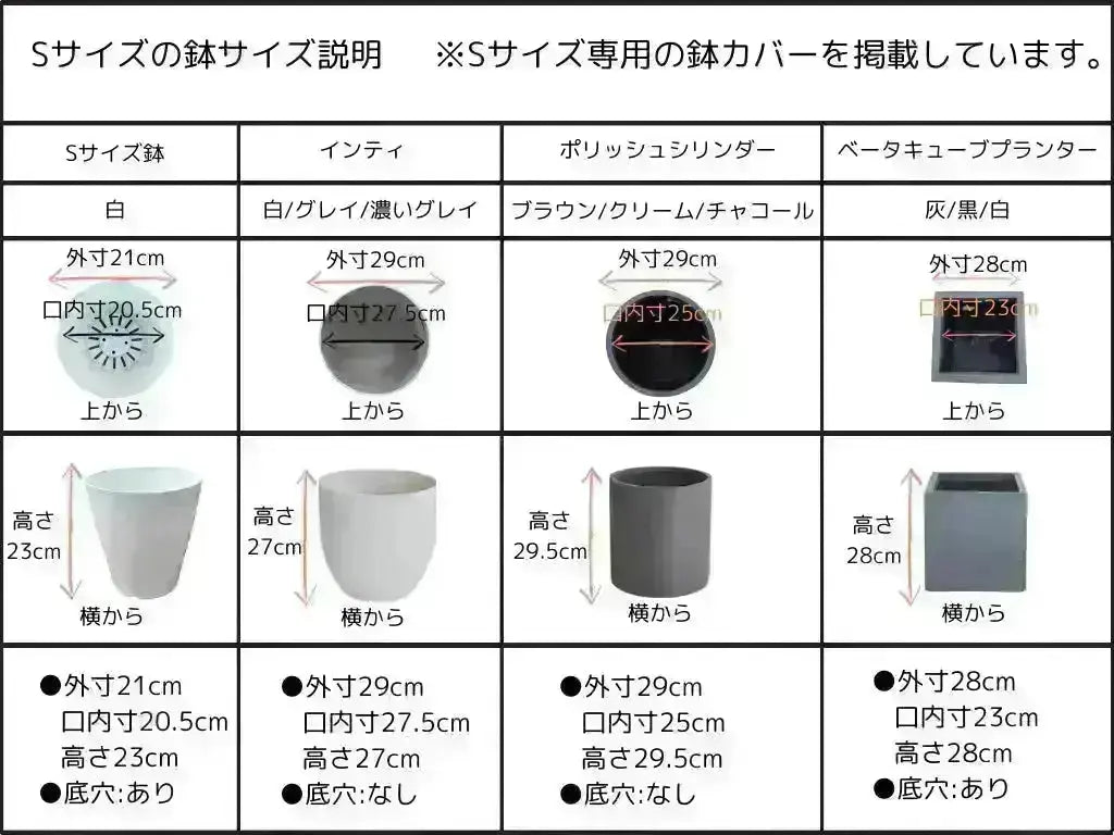 ベータキューブプランター【S・M・L】鉢カバー 株式会社鶴亀園