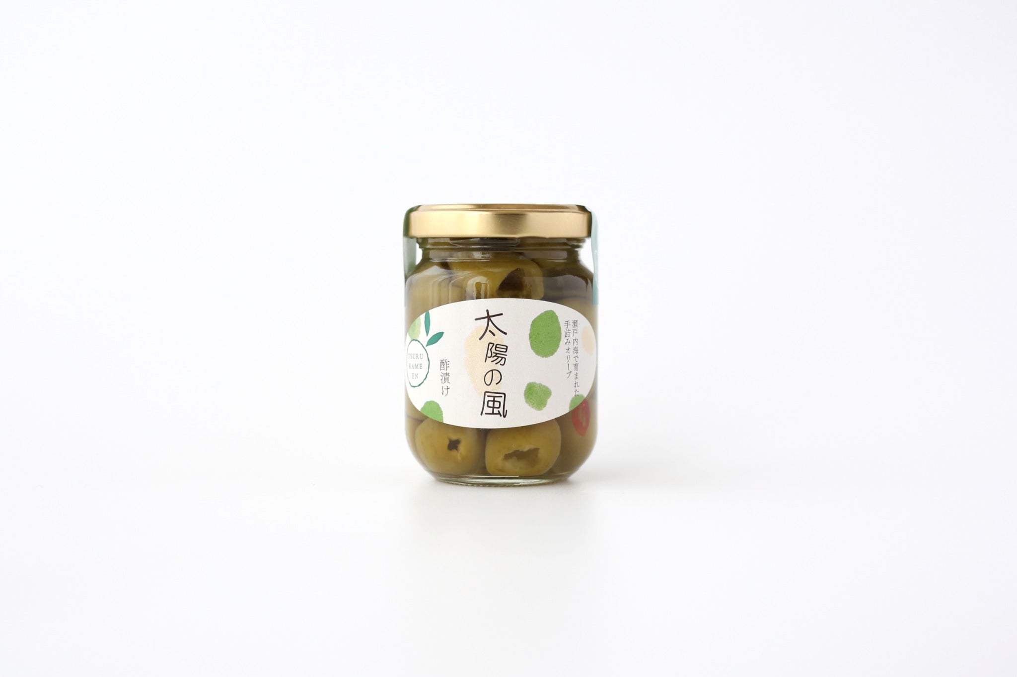 太陽の風｜国産オリーブ酢漬け 50g｜香川県産オリーブ使用｜鶴亀園公式