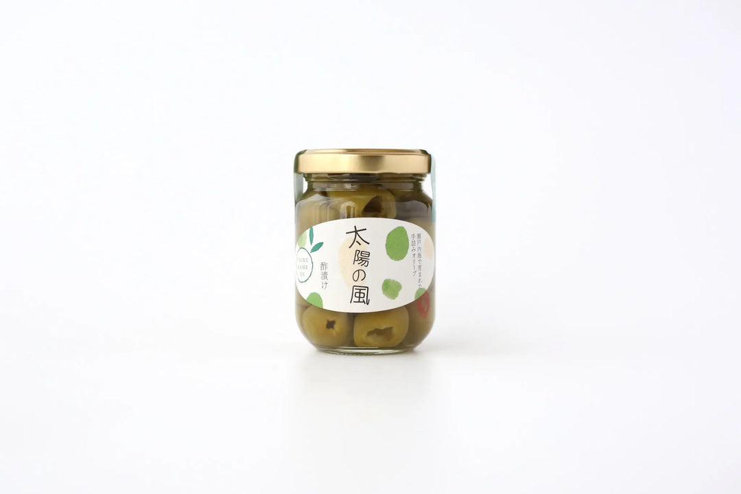 太陽の風｜国産オリーブ酢漬け 50g｜香川県産オリーブ使用｜鶴亀園公式